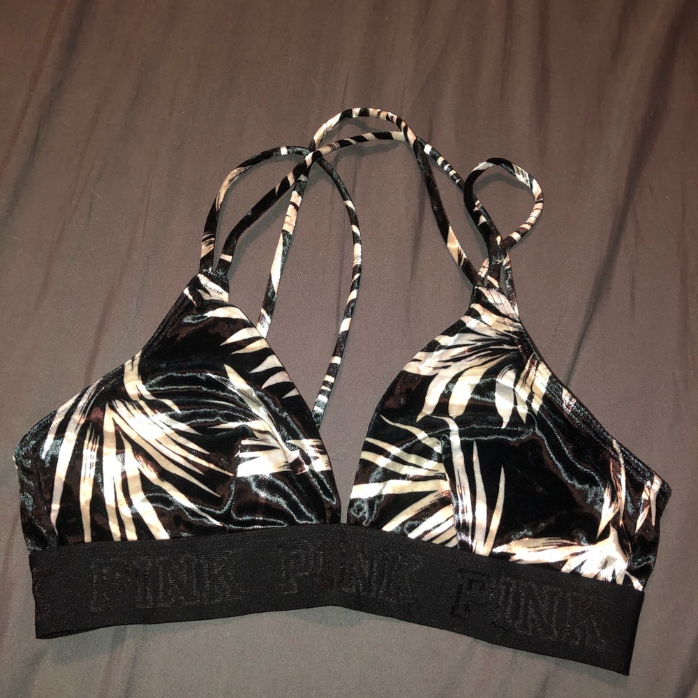 PINK Velvet Bralette (NWOT)